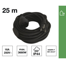 Cablu prelungitor de 25 metri cu fișă și cuplă