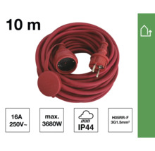 Cablu prelungitor de 10 metri cu ștecăr și cuplă cu contact de protecție