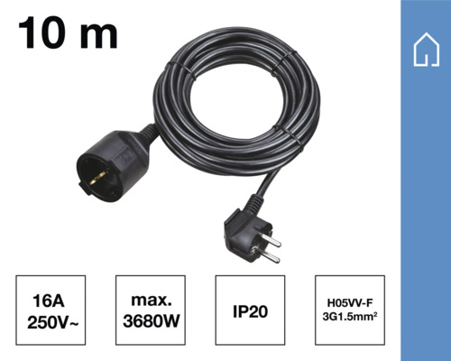 Cablu prelungitor, lungime 10 metri