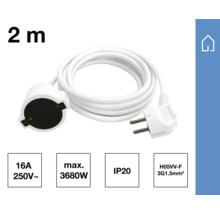 Cablu de alimentare de doi metri cu ștecher și cuplaj