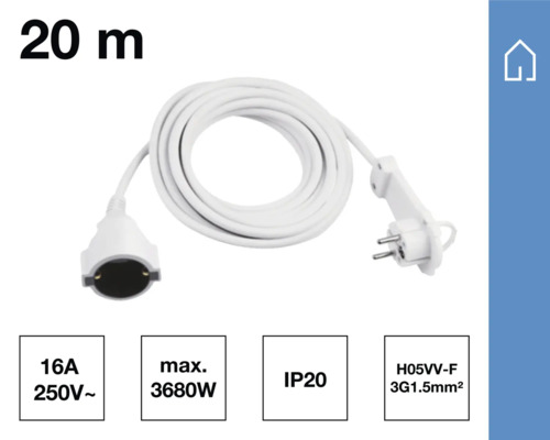 Cablu prelungitor de 20 metri