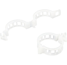 Două cleme de cablu din plastic