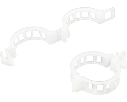 Două cleme de cablu din plastic