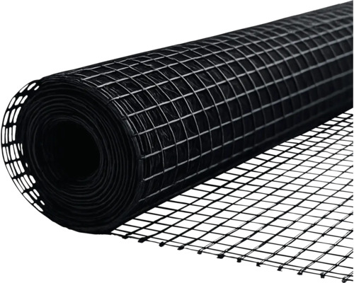 O rolă de plasă neagră