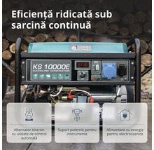Generator pe benzină KS 10000E pentru performanțe ridicate în sarcină continuă