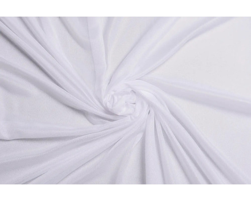 Material draperie alb, transparent