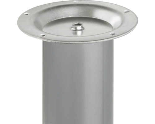 Picior de mobilă metalic cu placă de montaj