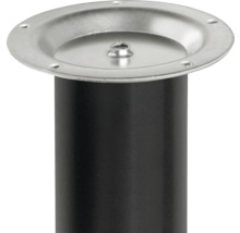 Picior de mobilă metalic cu placă de montaj