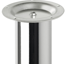 Picior de mobilă metalic cu placă de fixare