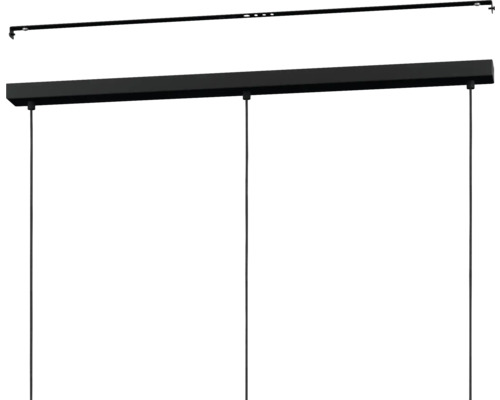 Lumină suspendată neagră pentru montaj pe tavan