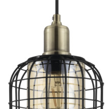 Lampa suspendată cu abajur tip cușcă