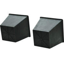 Două jardiniere pătrate din plastic