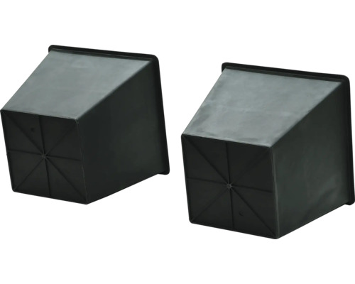 Două jardiniere pătrate din plastic