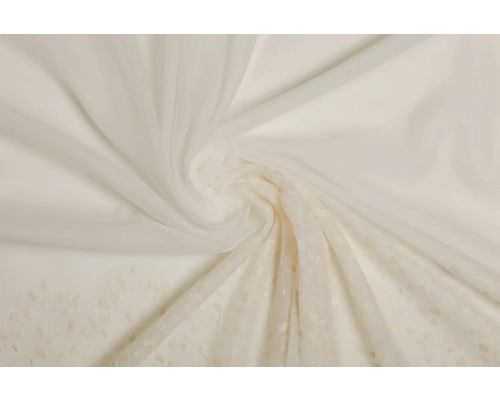 Material decorativ, ușor transparent, pentru perdele, cu model