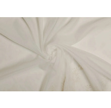 Țesătură albă pentru perdele cu broderie