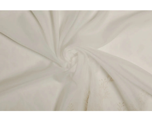 Țesătură albă pentru perdele cu broderie