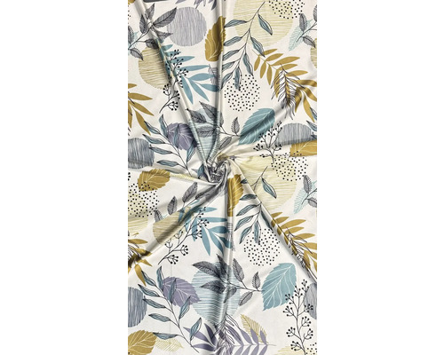 Țesătură cu model de frunze și model punctat