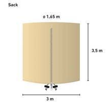 Sac cu fermoar și dimensiuni