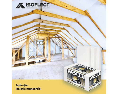 Mansardă cu izolație termică Isfoflect