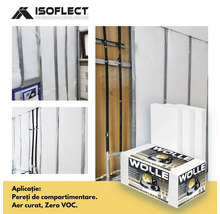 Situație de instalare cu Isolflect Wolle pentru izolare termică în interior.