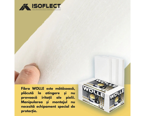 Material izolator Isoflect Wolle și ambalaj