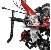 Vizualizare detaliată a unei motocoase cu dinți și frână