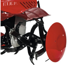 Vizualizare detaliată a unei freze rotative cu cuțite de frezat