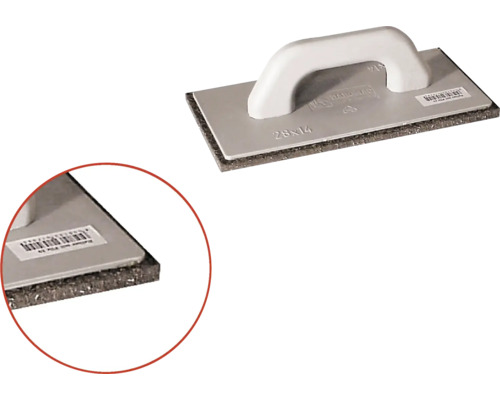 Gletieră cu burete pentru gresie cu mâner și burete, dimensiune 28x14 cm