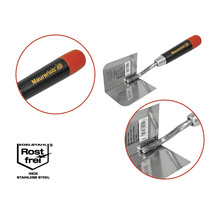 Gletier unghiular Maurerlob din oțel inoxidabil cu mâner din plastic