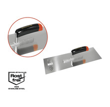 Gletieră netedă din oțel inoxidabil cu mâner