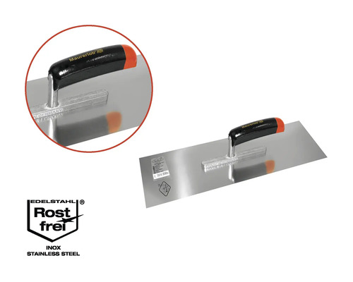 Gletieră netedă din oțel inoxidabil cu mâner