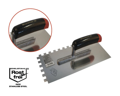 Gletieră din oțel inoxidabil cu mâner negru