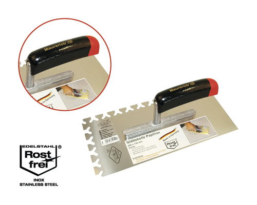 Gletieră Papillon din oțel inoxidabil, 280 x 130 milimetri