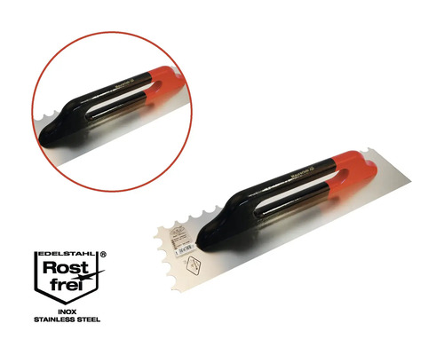 Gletieră din oțel inoxidabil cu mâner din plastic și sigiliu inoxidabil