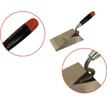 Mistrie cu mâner din lemn și lamă din metal