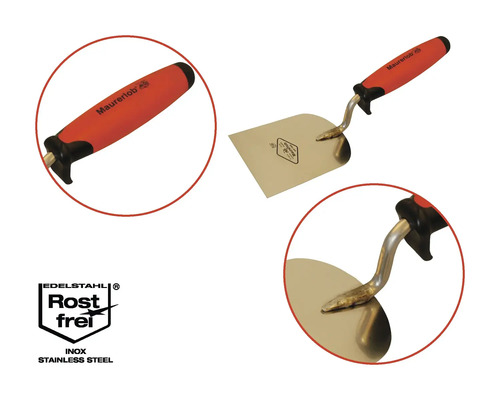 Mistrie de zidar cu lamă din oțel inoxidabil și mâner din plastic