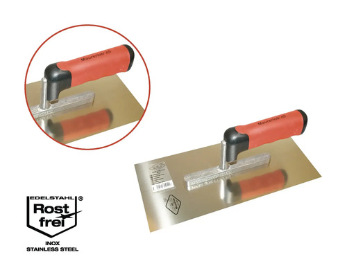 Gletieră din oțel inoxidabil cu mâner din plastic