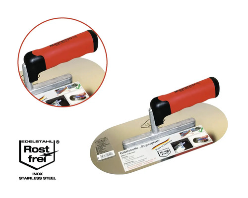 Gletieră din oțel inoxidabil cu mâner din plastic