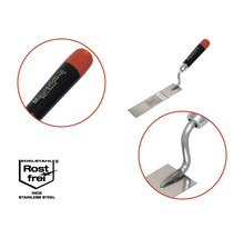 Mistrie de zidar din oțel inoxidabil cu mâner din plastic