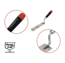 Gletier unghiular Maurerlob cu lamă din oțel inoxidabil și mâner din plastic