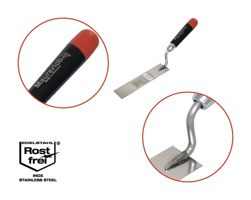 Mistrie de zidar cu lamă din oțel inoxidabil și mâner ergonomic