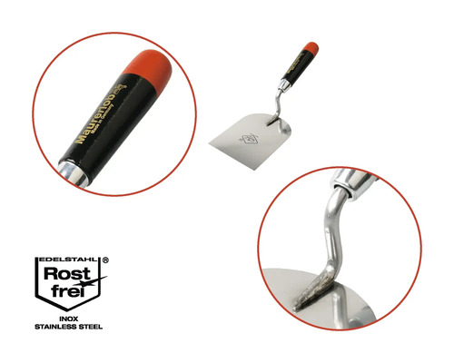 Mistrie din oțel cu mâner din plastic și sigiliu inoxidabil