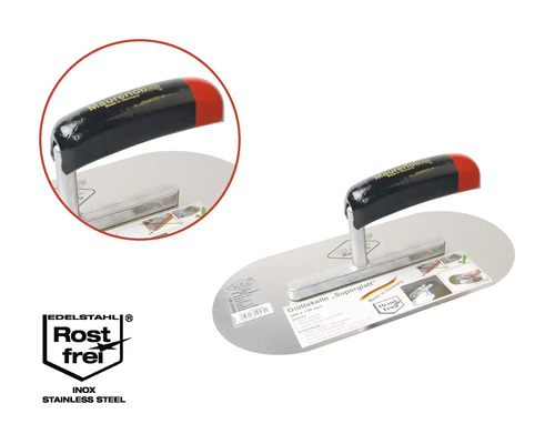 Gletieră din oțel inoxidabil cu mâner din plastic și sigiliu inoxidabil