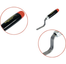 Răzuitor de rosturi Maurerlob cu mâner din lemn și lamă curbată din oțel