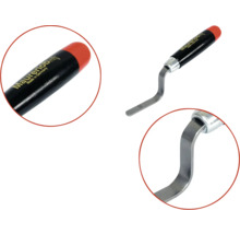 Răzuitor de rosturi Maurerlob cu mâner negru și vârf roșu