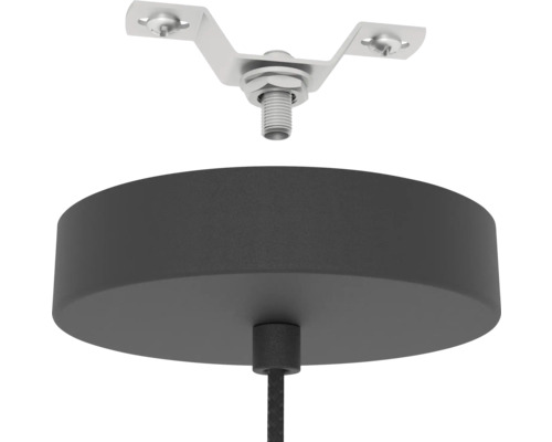 Suport de plafon și baldachin pentru o lampă