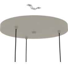 Lumină de tavan cu suport de montaj și suspensii pentru cabluri