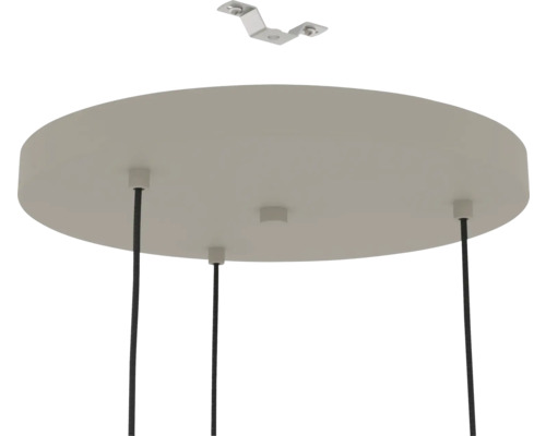 Lumină de tavan cu suport de montaj și suspensii pentru cabluri