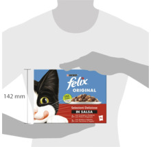 Hrană pentru pisici Felix Original în sos, pachet de 10