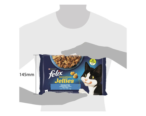 Felix Sensations Jellies Selecție de pește Hrană pentru pisici ambalaj